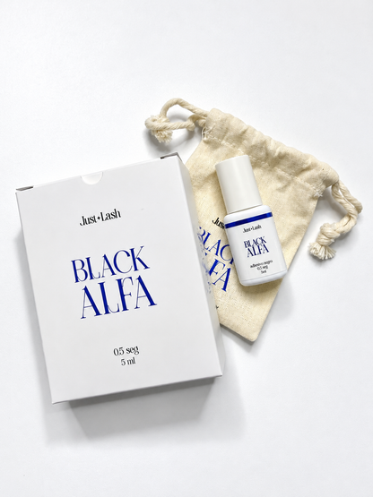 Adhesivo para Extensiones de Pestañas Black Alfa 0.5 s – Just Lash