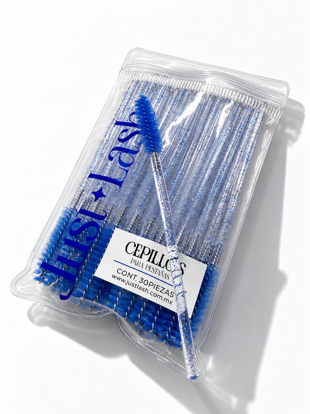 Cepillos desechables para extensiones de pestañas. 30 cepillos por paquete.