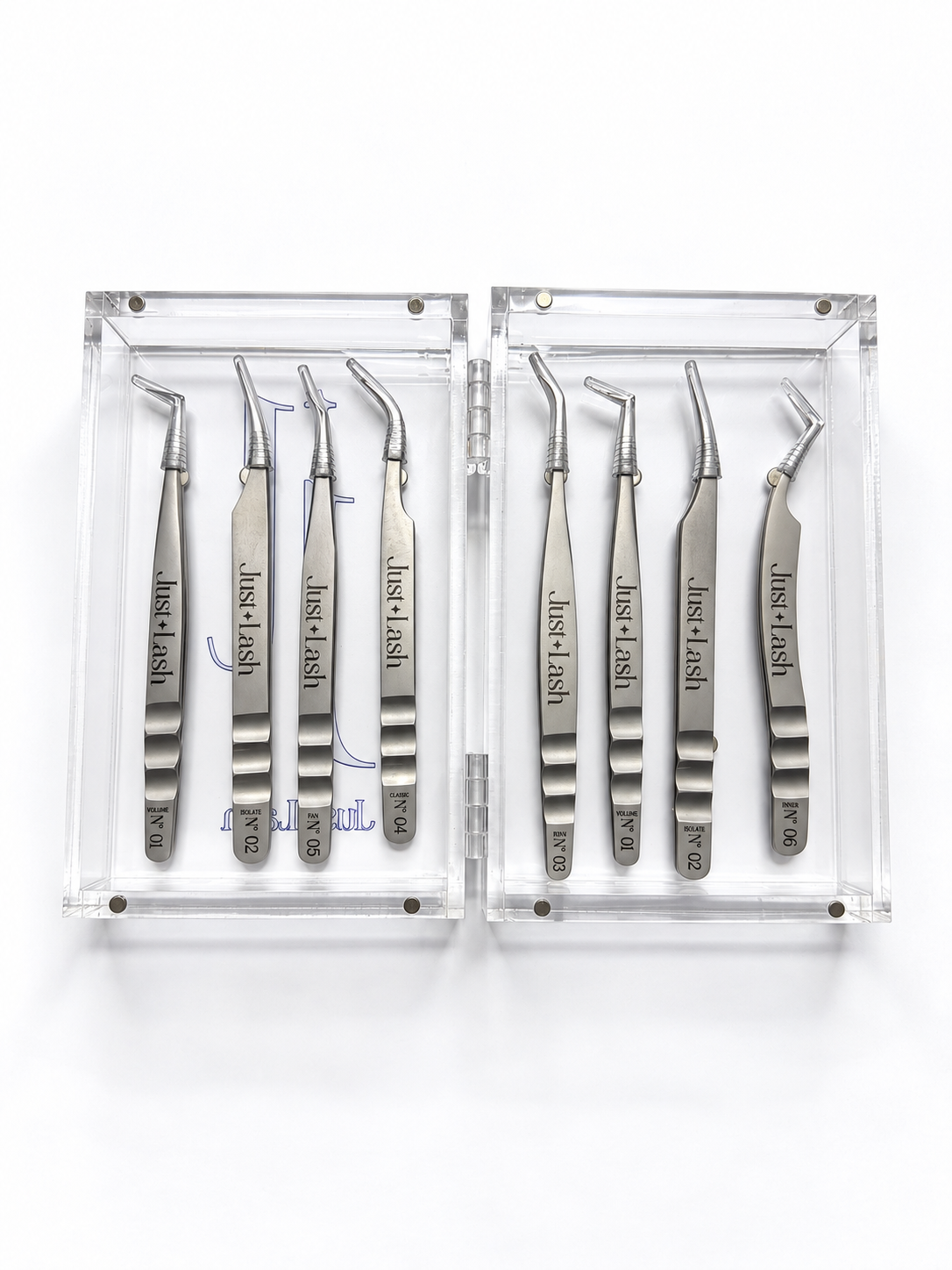 Estuche Acrílico para 8 Pinzas de Extensiones de Pestañas