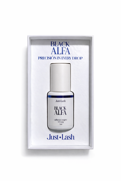 Adhesivo Profesional para Extensiones de Pestañas Black Alfa 0.5 s – Just Lash